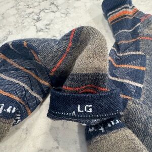 Smartwool Men's Wool Socks - Navy and Orange